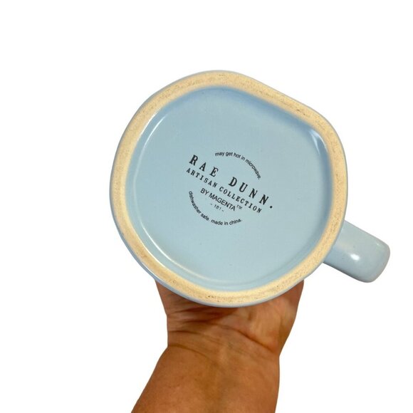 Rae Dunn Artisan Collection "Something Blue" Ceramic Mug 16oz - Picture 3 of 4